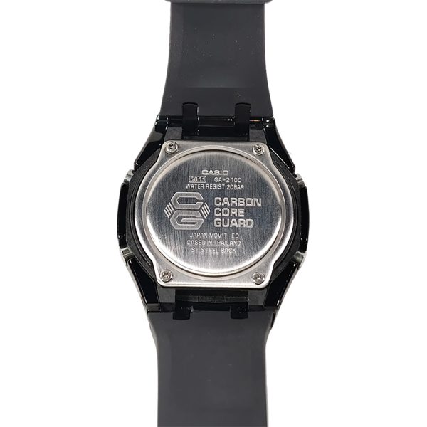 Кастомные часы Casio G-Shock Чернильный Небосвод Распускающееся Великолепие, чёрные, вид сбоку. CasiOAK Custom, кастомные ...
